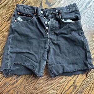 Levi’s denim biker shorts